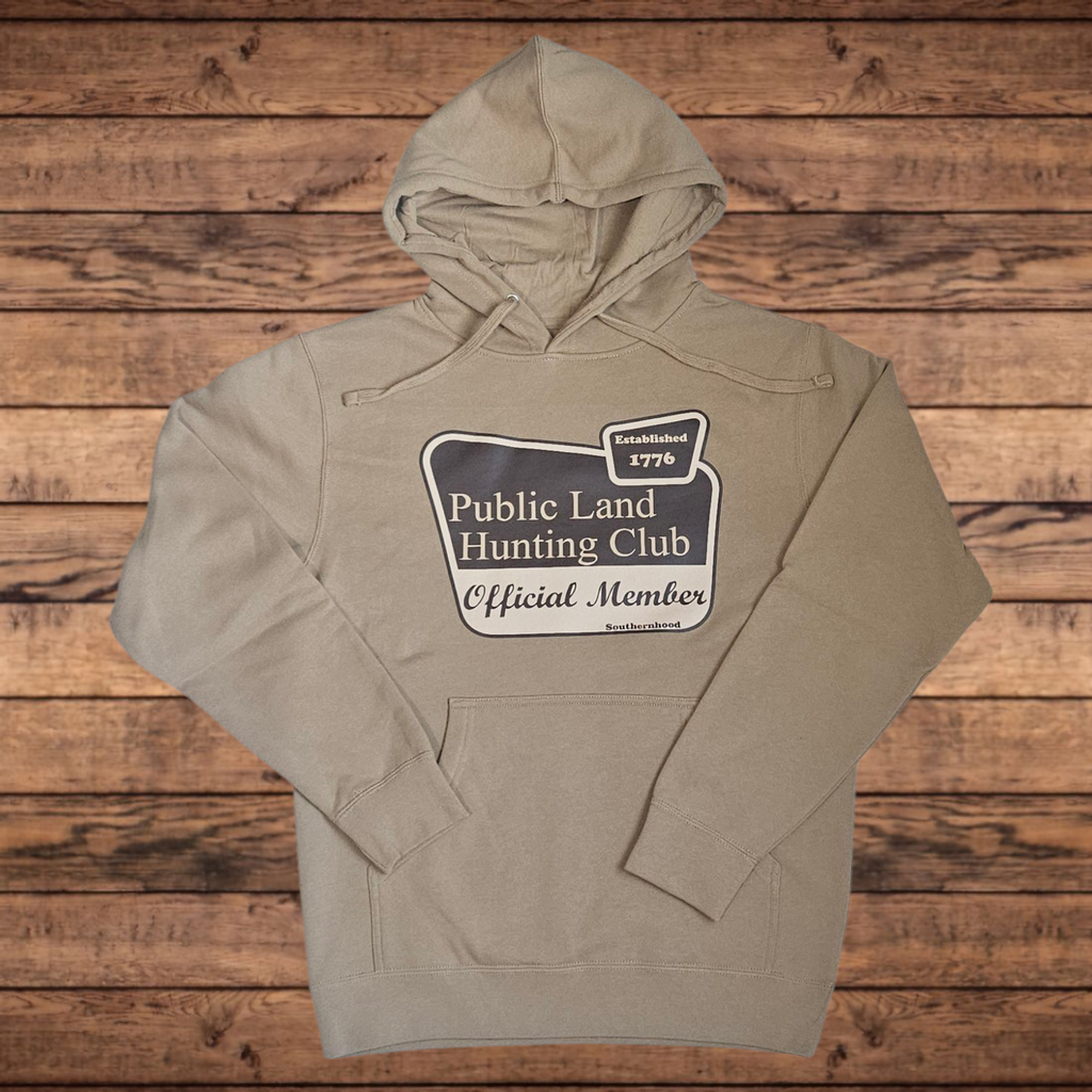 Public Land, Hunting Club Hoodie, Khaki