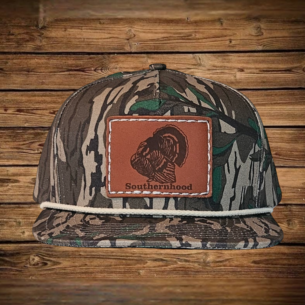 Leather Turkey Patch, Classic Bottom Land Rope Hat