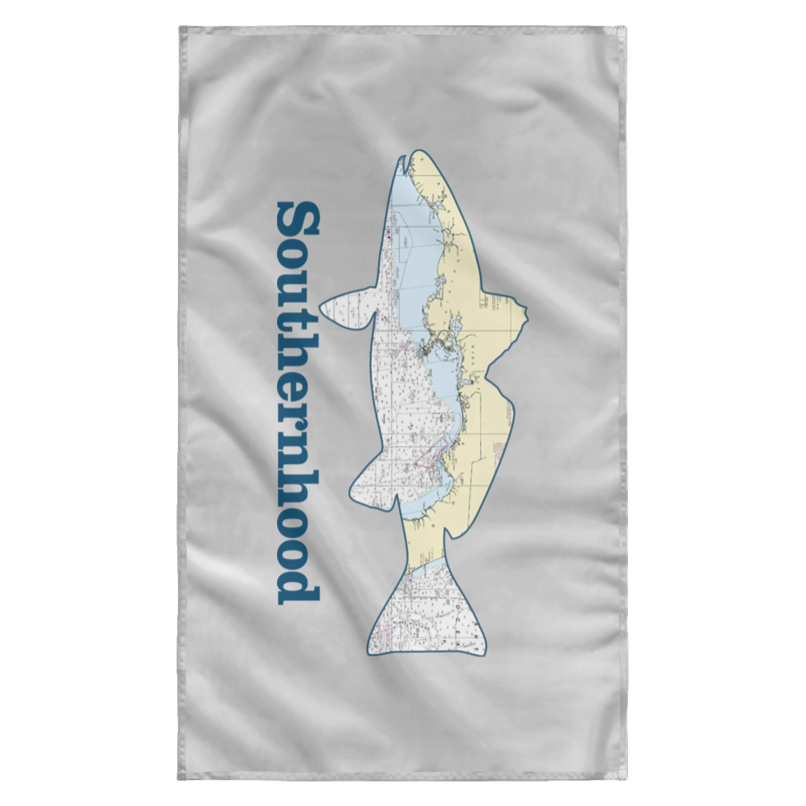 Redfish Map,  Sublimated Wall Flag