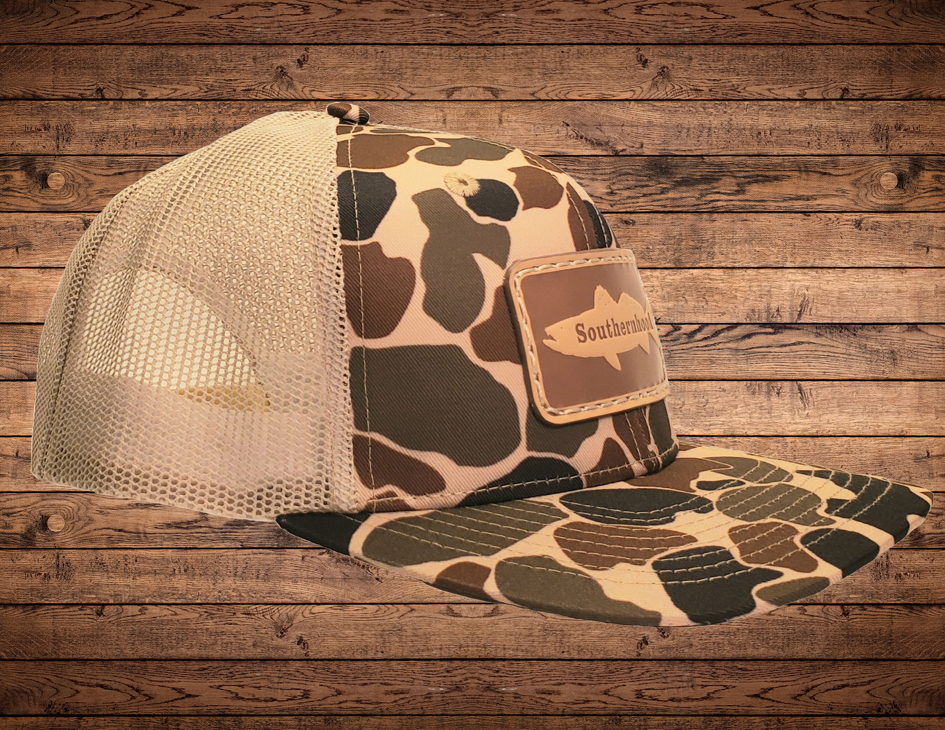Leather Duck Patch on Classic Duck Camo Hat. – Southernhood